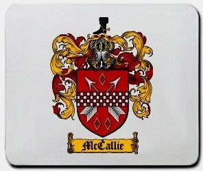 Mccallie coat of arms mouse pad