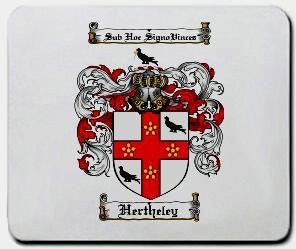 Hertheley coat of arms mouse pad