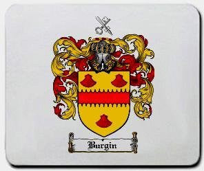 Burgin coat of arms mouse pad