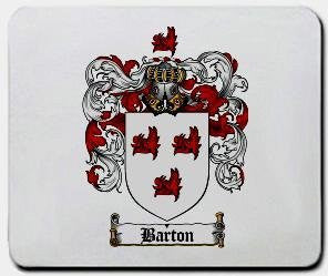 Barton coat of arms mouse pad