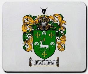Mccruttin coat of arms mouse pad