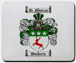 Docherty coat of arms mouse pad