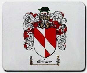 Chaucer coat of arms mouse pad