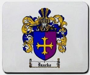 Izacke coat of arms mouse pad