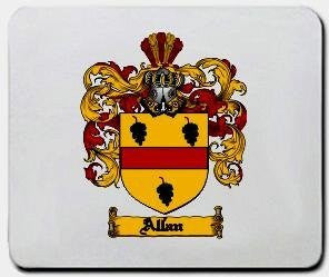 Allan coat of arms mouse pad