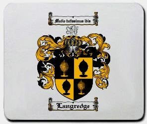 Langredge coat of arms mouse pad