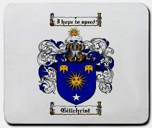 Gillchrist coat of arms mouse pad