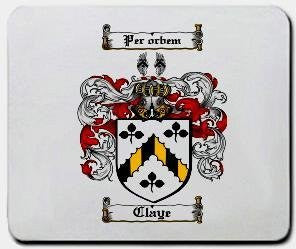 Claye coat of arms mouse pad