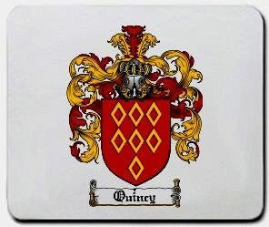 Quincy coat of arms mouse pad