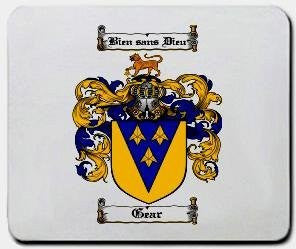 Gear coat of arms mouse pad