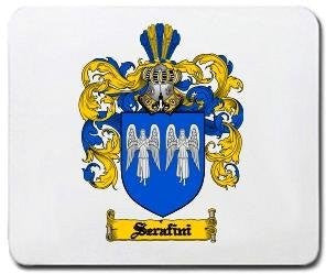 Serafini coat of arms mouse pad