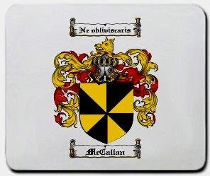 Mccallan coat of arms mouse pad