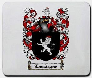 Lassiegne coat of arms mouse pad