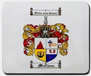 Mcclean coat of arms mouse pad
