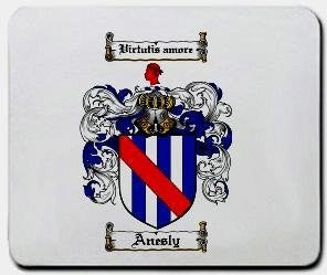 Anesly coat of arms mouse pad