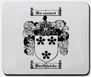 Barthwicke coat of arms mouse pad