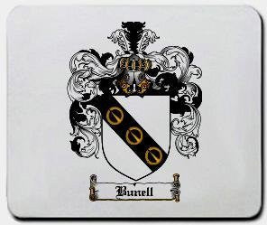Bunell coat of arms mouse pad