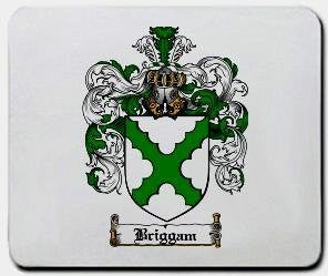 Briggam coat of arms mouse pad