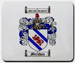 Mershon coat of arms mouse pad