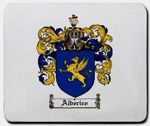 Alberico coat of arms mouse pad