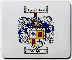 Naghten coat of arms mouse pad