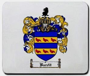 Burdit coat of arms mouse pad