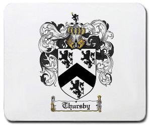 Thursby coat of arms mouse pad