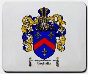 Giglietta coat of arms mouse pad