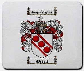 Orrell coat of arms mouse pad