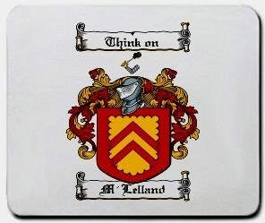 M'lelland coat of arms mouse pad