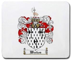 Weekes coat of arms mouse pad