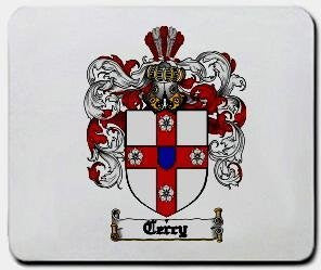 Cercy coat of arms mouse pad