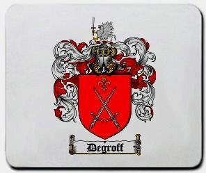 Degroff coat of arms mouse pad