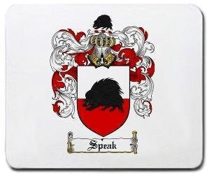 Speak coat of arms mouse pad