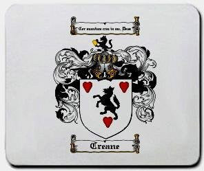 Creane coat of arms mouse pad