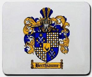 Berthiaume coat of arms mouse pad