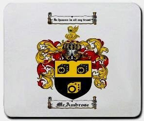Mcambrose coat of arms mouse pad