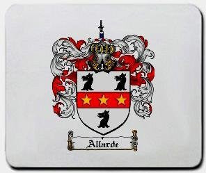 Allarde coat of arms mouse pad