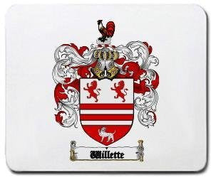 Willette coat of arms mouse pad