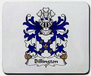 Billington coat of arms mouse pad