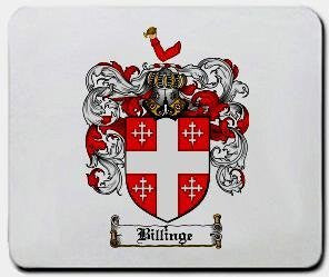 Billinge coat of arms mouse pad