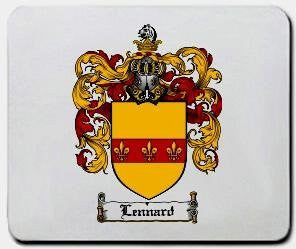 Lennard coat of arms mouse pad