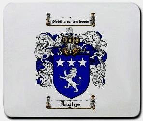 Inglys coat of arms mouse pad