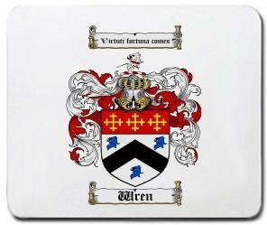 Wren coat of arms mouse pad