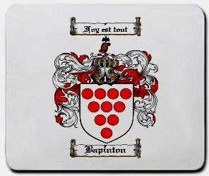 Bapinton coat of arms mouse pad