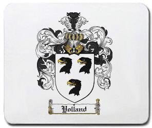 Yolland coat of arms mouse pad