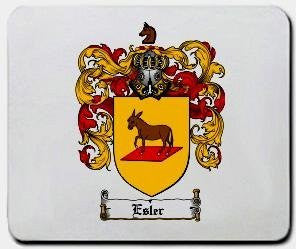 Esler coat of arms mouse pad