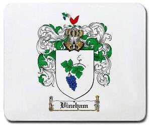 Vineham coat of arms mouse pad