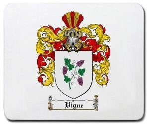 Vigne coat of arms mouse pad