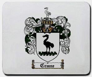 Crane coat of arms mouse pad